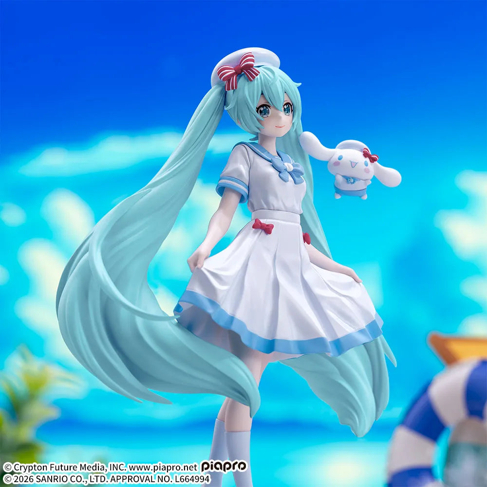 Hatsune Miku x Cinnamoroll: Versão Verão. XStellar Figure