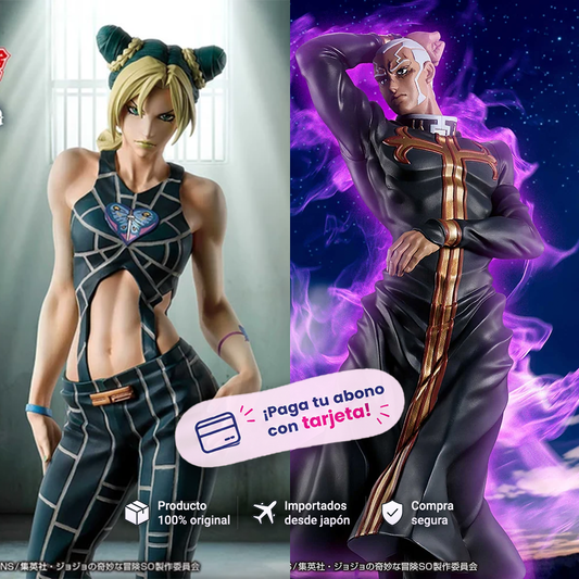 [SET] Jojo's Bizarre Adventure Stone Ocean Mometria Figure - Jolyne Cujoh / Enrico Pucci