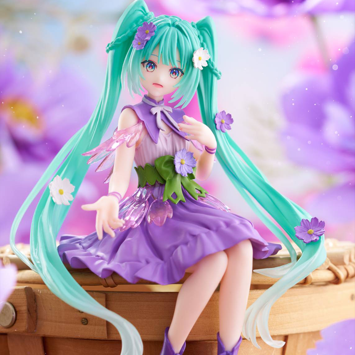 Hatsune Miku: Flower Fairy - Purple Cosmos Ver. Noodle Stopper Figure