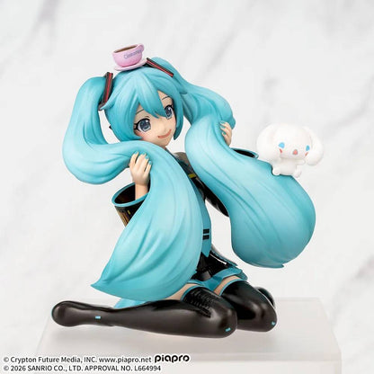 Hatsune Miku x Cinnamoroll: Fluffy Ver. Premium Chokonose Figure